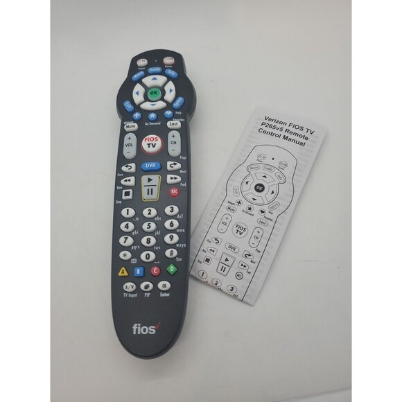 FiOS P265V5 Replacement TV Remote Control Used With Manual - Picture 7 of 7